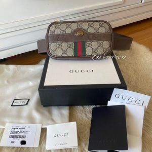 SOLD on IG❤️ Authentic GUCCI Belt Bag fanny logo phone holder case iPhone